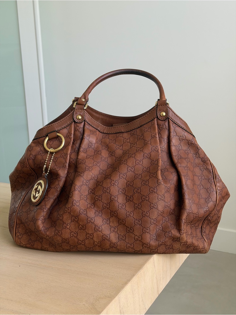 Gucci Sukey Tote Guccissima Leather Large